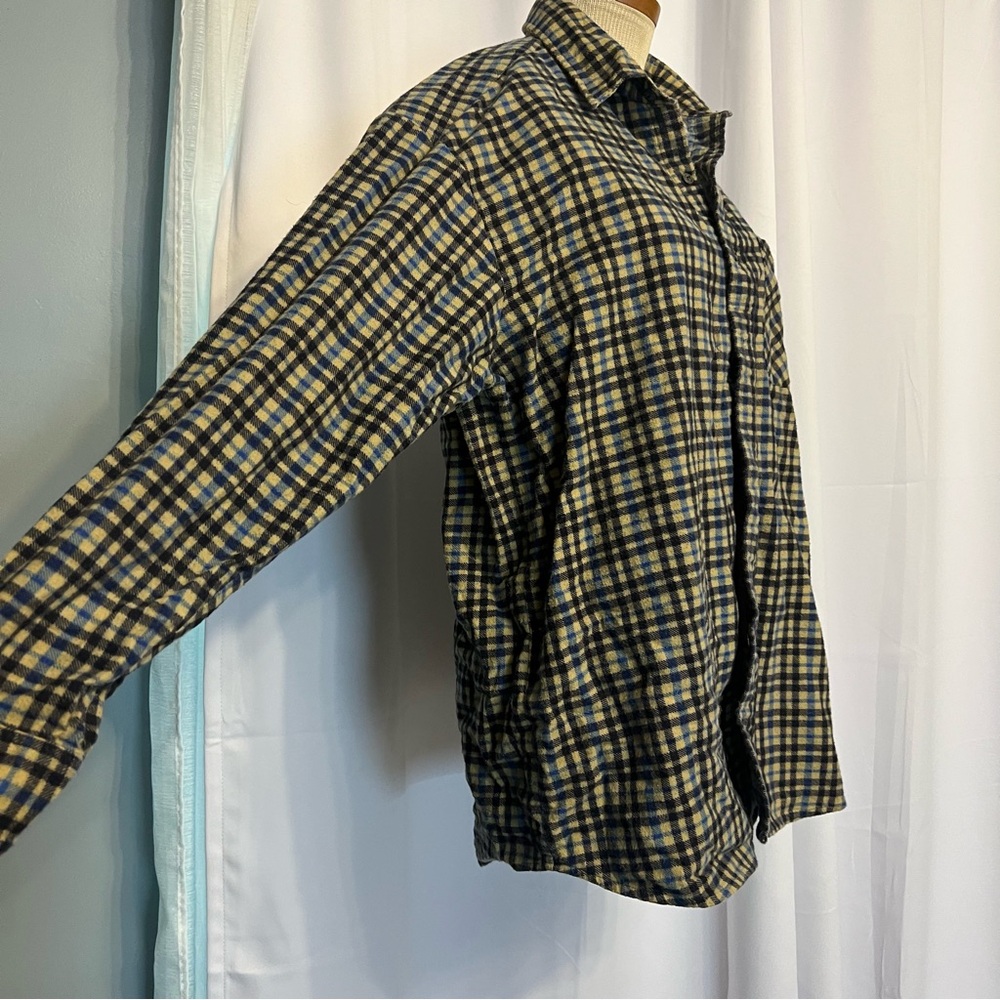 Puritan vintage flannel shirt 100% Cotton Multicolor Long Sleeve Button Up